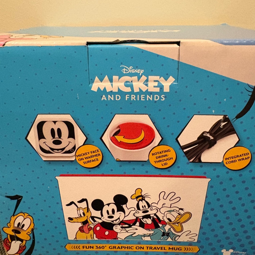 Disney Mickey Mouse Travel Mug and Mug Warmer Set - Red and White - Picture 3 of 6
